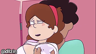 She invited her friend to the bathroom