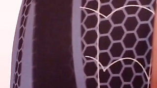 Skinny Spider-girl with Perfect Ass Masturbates with Dildo - Loud Orgasm