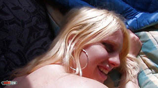 Lillian Love: a Blond Chick Deeply Blows Her Guy