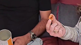 Anailove Sneaks Into the Kitchen to Claim a Massive Erection Raw