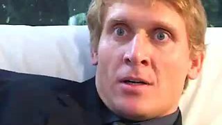 BABYSITTER SCARED BY PEEPING TOM: Blowjob, Doggy  Blonde Porn