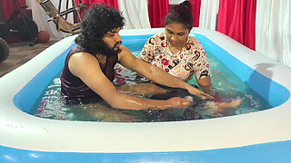 Mallu Couple Swimming Pool Fuck with Blow Job