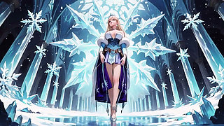 Icy Goddess Gets Wet! Blonde Secretary in a Dreamy Crystal Bedroom, Lazily Sprawled yet Eyes Wild