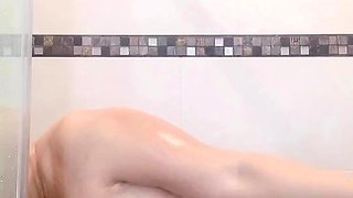 Hot Blonde Shower And Masturbating On Webcam