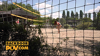 Volleyball Girls Anal Double Team with Jasmine Jayne and Lily Blossom
