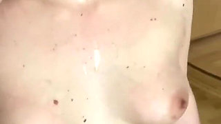 Face fucking on fuck machine, riding and fingering after