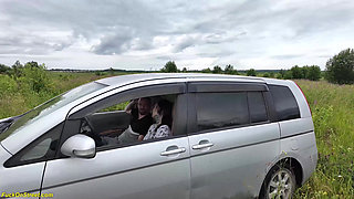 Tattooed Skinny Teen Gets Anus Stretched in My Car