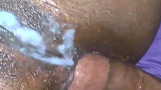 Curvy Ebony MILF Lyric Sky Submits to Daddy Dread Way's Massive BBC Anal - Squirting & Double Creampie!