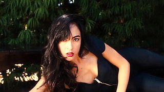 Nude teen cools herself down in the pool