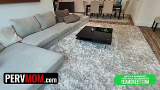 Step mummy with massive melons Alexa Payne helps nasty step son with his pulsing boner - pervmom
