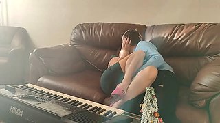 Foreplay Between a Young Husband and a Beautiful Mature Wife to Music