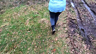 Naked in Woods - Tit Whipping