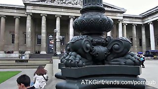 Ashley Stones Hairy Pussy Creampie in London POV Vacation