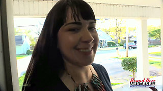 Victoria Curvy Brunette Audition Rimjob Into Hungry Deepthroat!