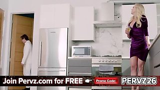 Brandi Love MILF Stepmom Blowjob and Sex with Stepson's Friend After Prom Drama