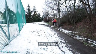 Reality dirt with beautiful Dominno from Public Agent