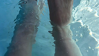 Solo Foot Play in Pool