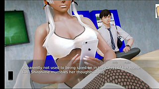 Waifu Academy episode with big tit blondes and brunettes in a 3D erotic adventure