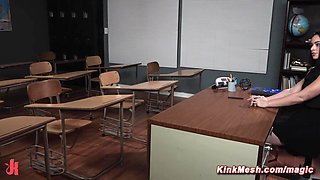 Teacher punishes student with butt fucking sex