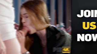 Hunter Pounds Redhead During Outdoor Hookup