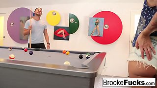 Brooke Plays Sexy Billiards With Vans - Brooke Brand And Brooke Banner