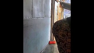 Huge SSBBW Granny Doesn’t Know I’m Secretly Filming Her Clean Up