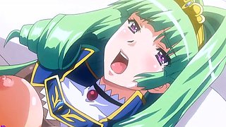Busty Green-Haired Princess Takes Rough Pounding from Knight