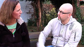 German woman next door gets towed on the street for sex