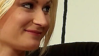 Cute skinny blonde teen Michaele licked and banged by stepfather