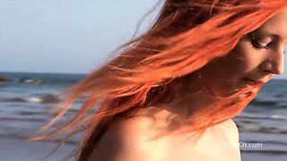 Ariel and Miela: Hot Beach Soccer Match