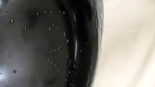 Latex shower time.