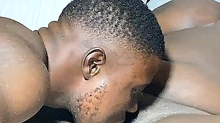 Chubby African Chick Pounded by Two BBC's