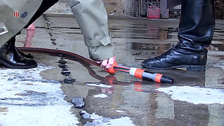 Two Traitors Are Hosed Down with Ice-cold Water