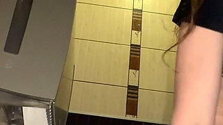 Peeing in Public Toilets - Hairy Pussy, Dirty Panties & Close up Streams
