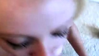 Magdalenas ride in the bathroom Anal Blonde Blowjob Cumshot