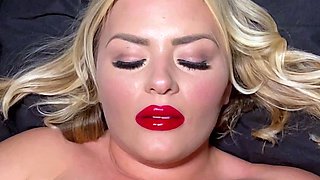 Blonde Natasha Marley with big boob