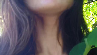 The Student Wanted to Have Sex Right Behind the Bushes in the Forest, Despite the Fact That People Walk Here