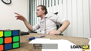 Interview action with sassy Olivia Sparkle from Loan4k
