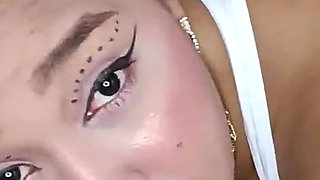 Latina Girlfriend in Sexy White Lingerie