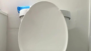Peeing from behind