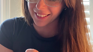 Hottie in Glasses Tells You How to Stroke!