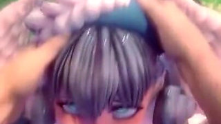 Melia Xenoblade Gets Her Face Fucked and Ends with a Mouthful of Cum POV