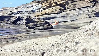 Beach Dick Flash For Two Girls: Fede's Spicy Beach Encounter With My Big Cock