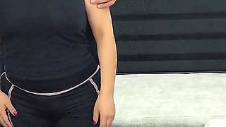 Hot MILF Latina Client Fucks Her Dominant Personal Trainer and Gets a Rough Creampie After Workout