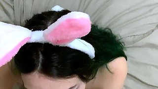 Hot amateur teen blowjob and facial HD video