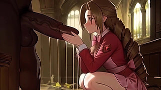 Aerith Sucks Big Black Dicks In Her Abandoned Church