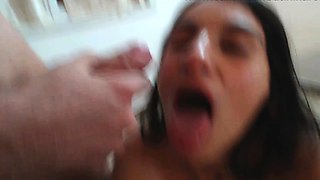 Brunette babe fucked doggystyle