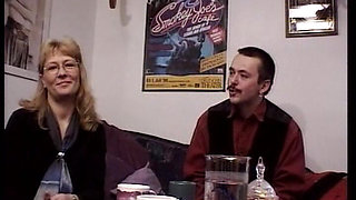 A Blonde Lady From Germany Is Here to Drain His Cock