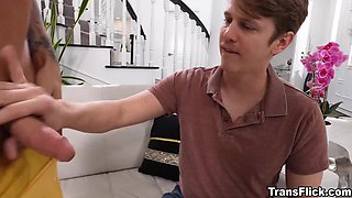 Sage Sneaks TS Jade Home for Secret Sex While Wife is Away