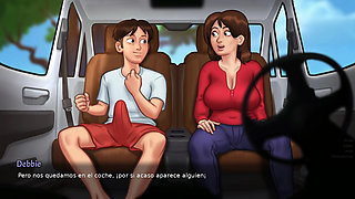 My stepmom falls in love with me, and we fuck every moment we can - summertime saga